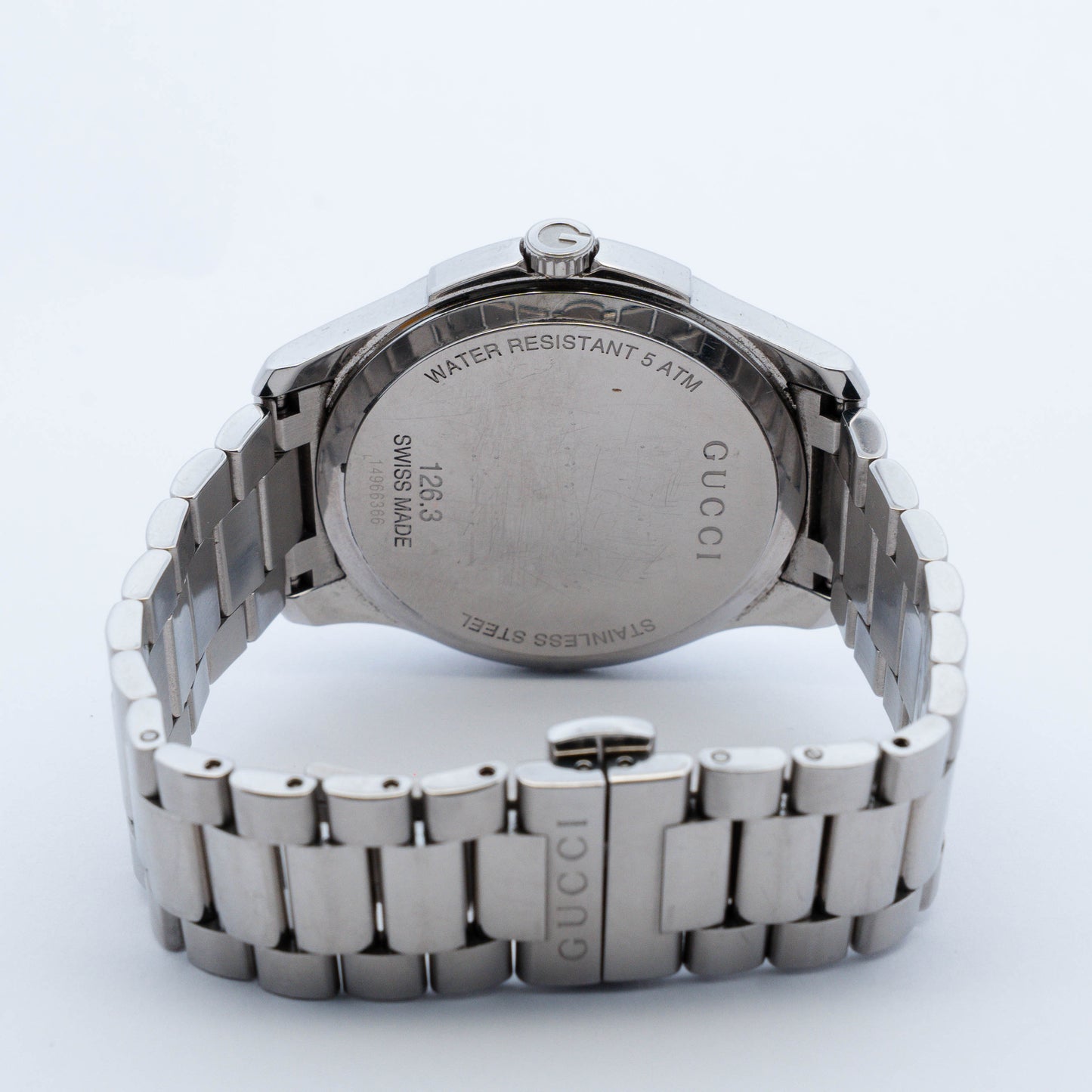Gucci Blue Dial Stainless Steel Watch
