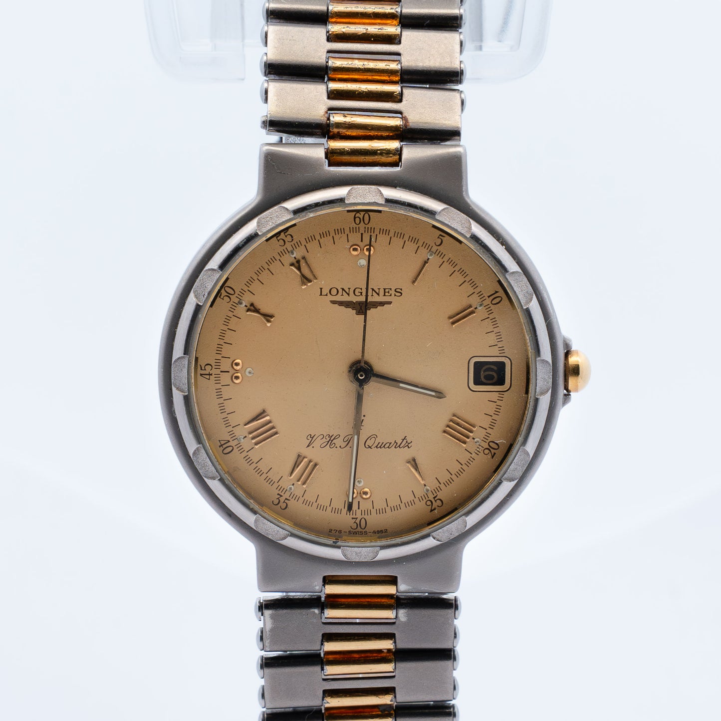 Longines Conquest V.H.P. Quartz Gold Dial Two-Tone Watch