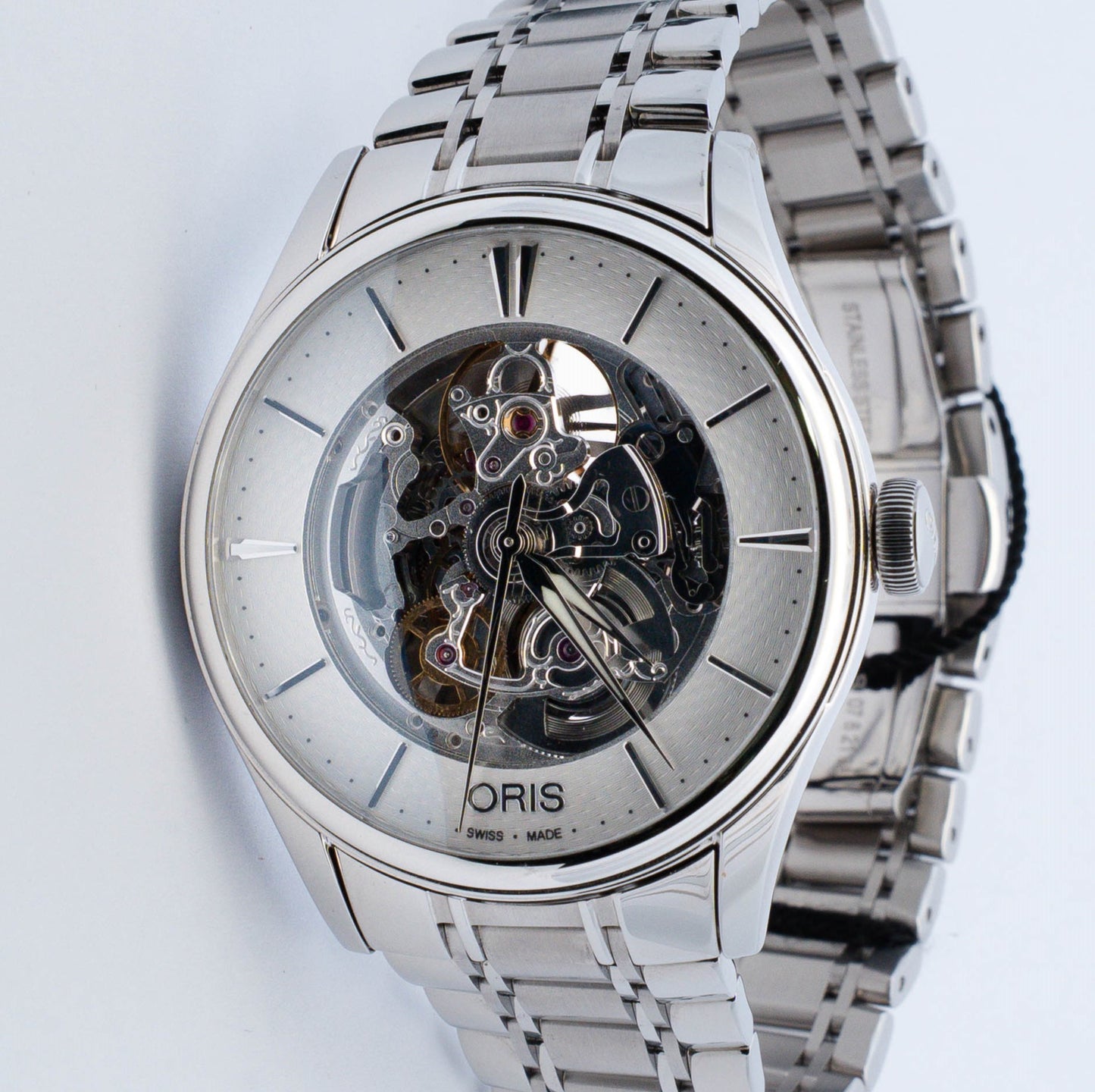 Oris Artelier Skeleton Automatic Stainless Steel Watch