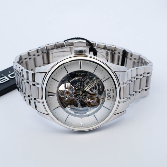 Oris Artelier Skeleton Automatic Stainless Steel Watch