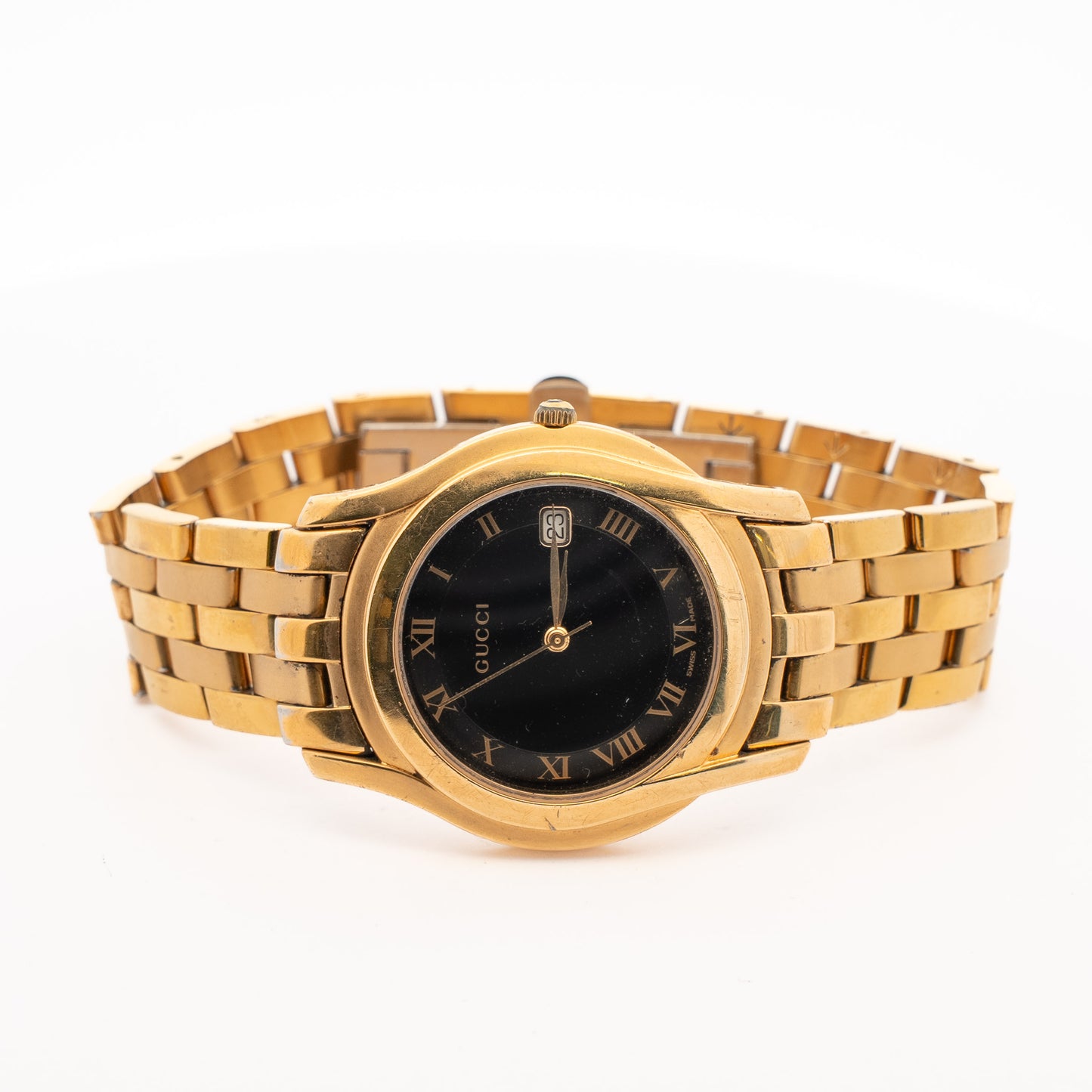 Gucci Gold Roman Dial Vintage Watch