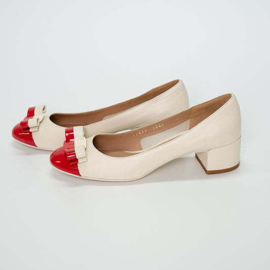 Salvatore Ferragamo Vara Bow Cap-Toe Pumps