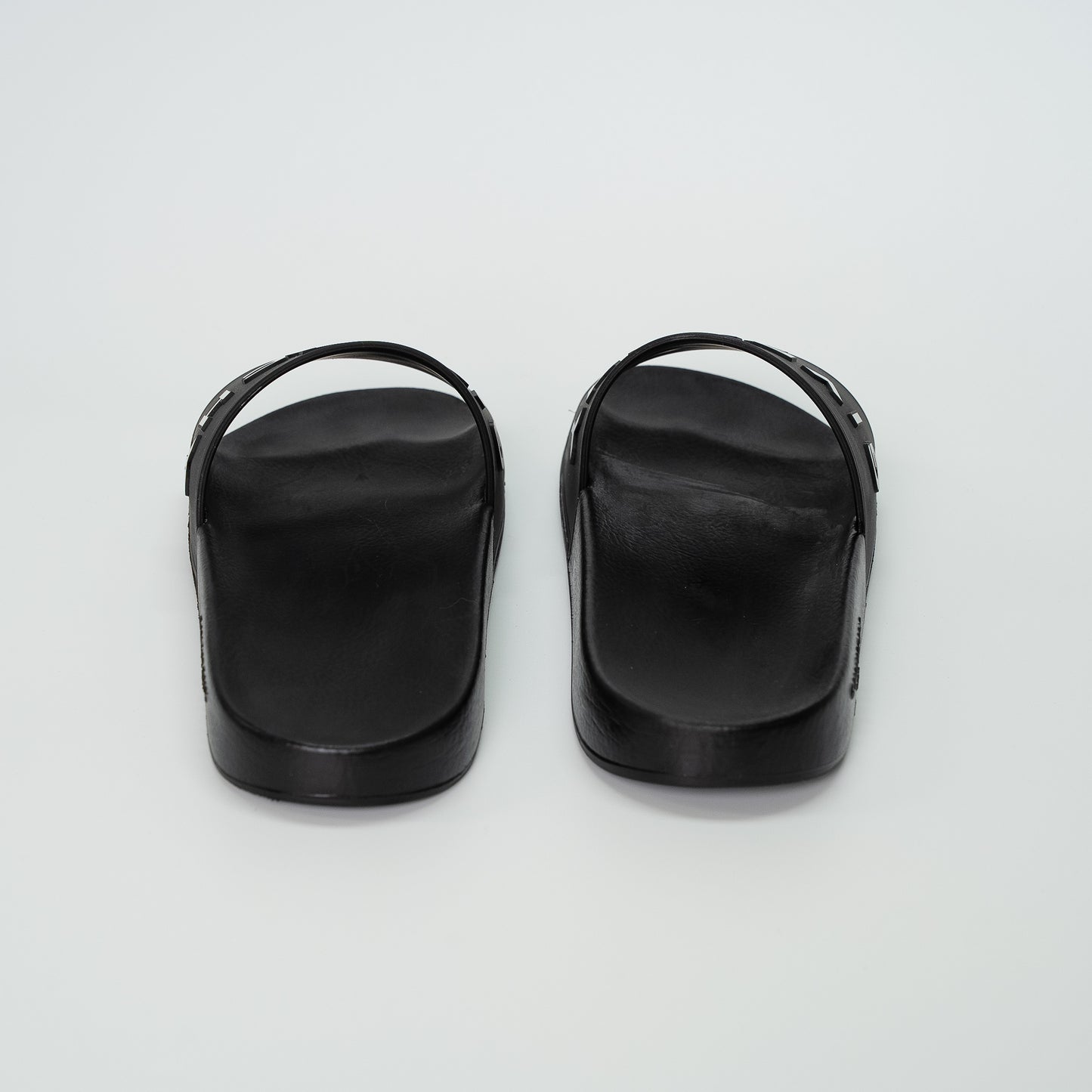 Givenchy Paris Black Logo Slide Sandals