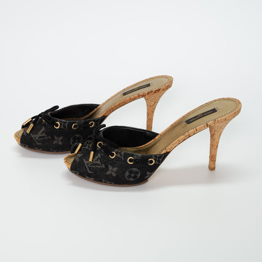 Louis Vuitton Denim Monogram Sandals