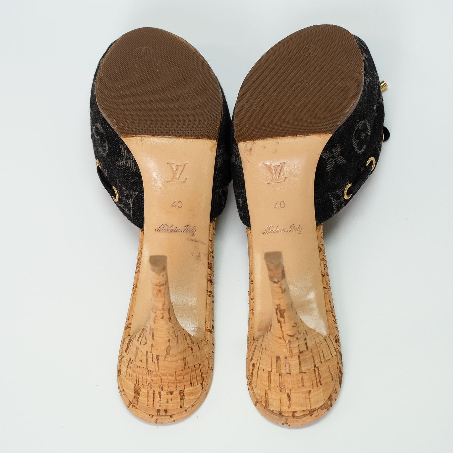 Louis Vuitton Denim Monogram Sandals