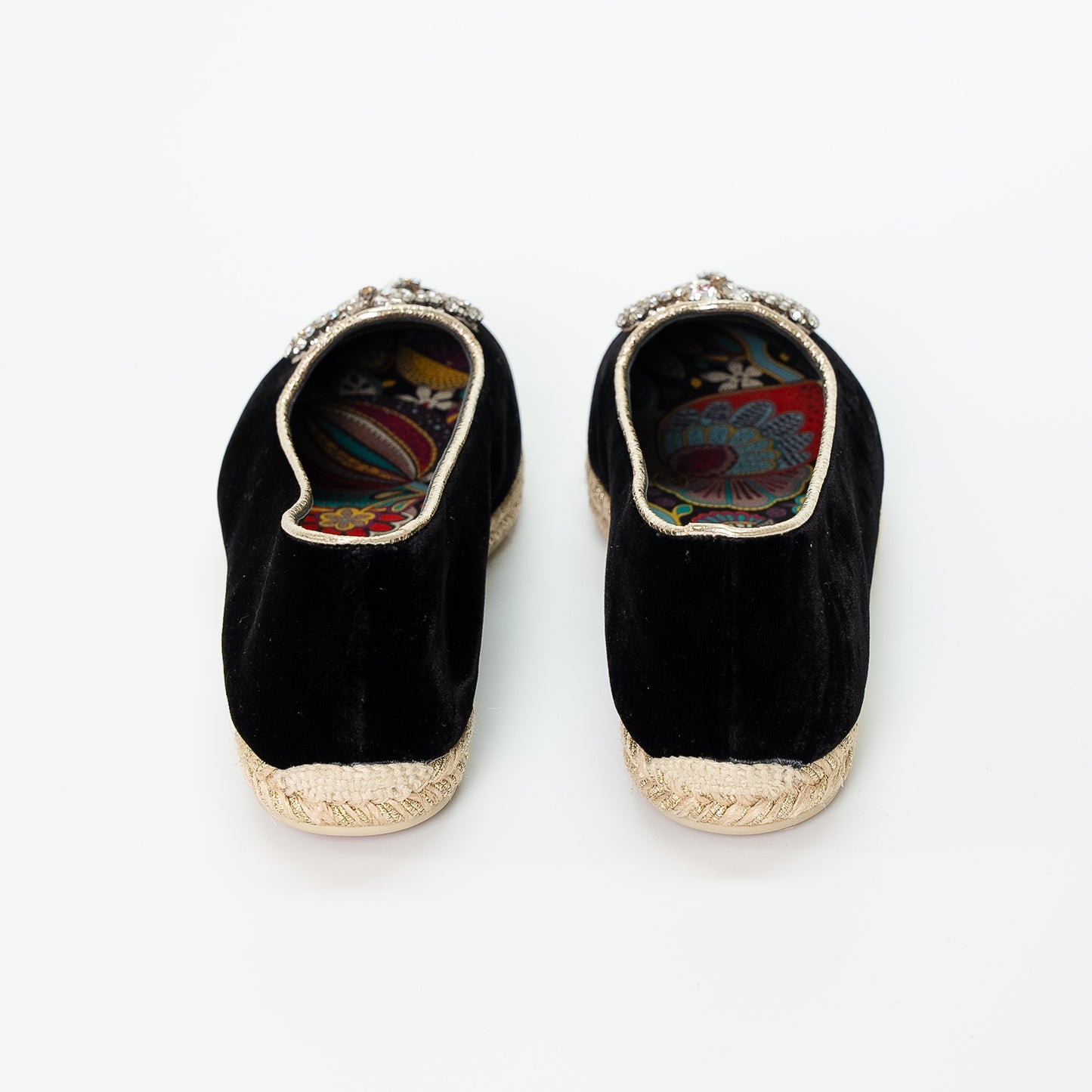 Christian Louboutin Elephant Velvet Espadrilles
