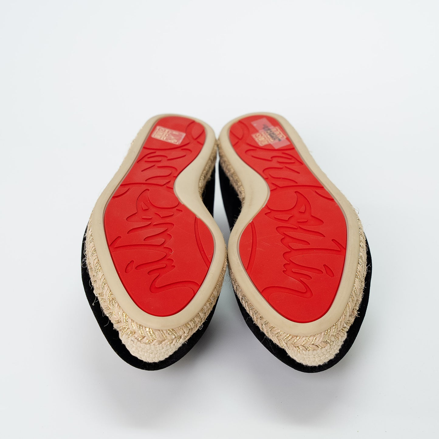 Christian Louboutin Elephant Velvet Espadrilles