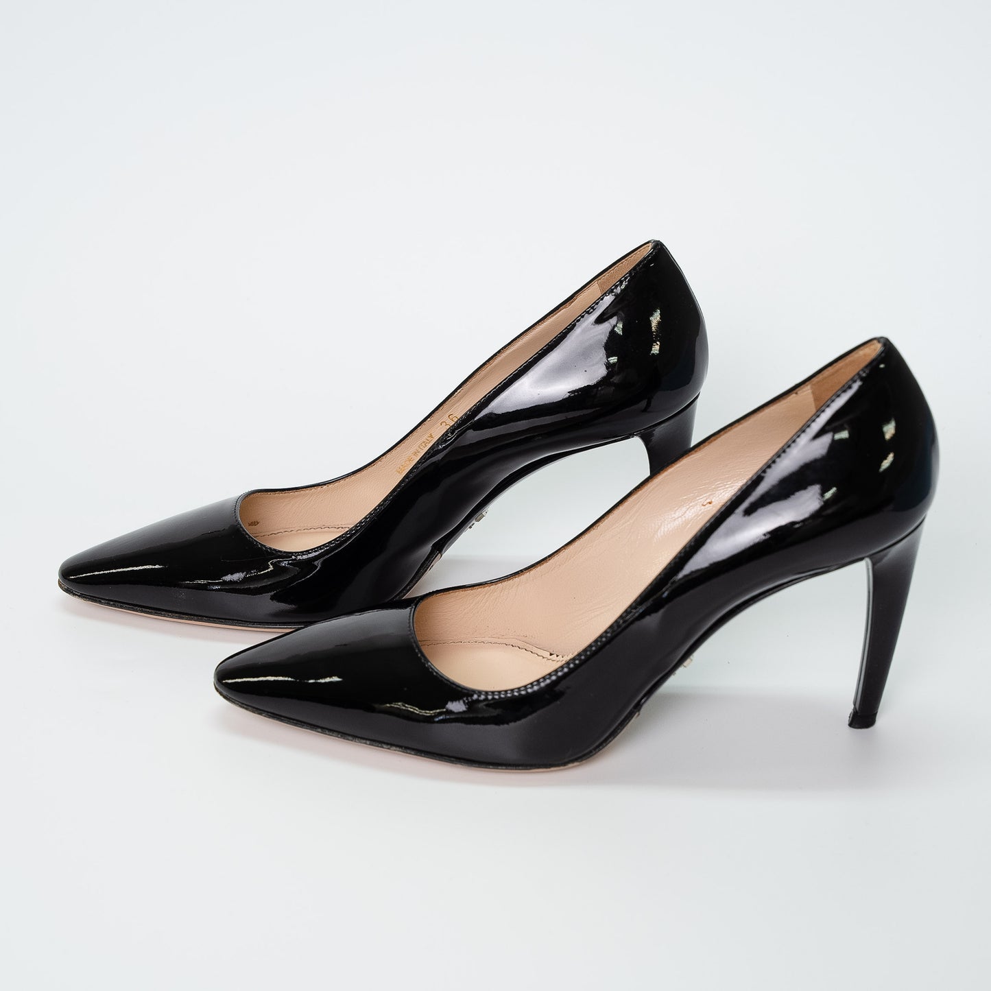 Prada Black Patent Leather Heels