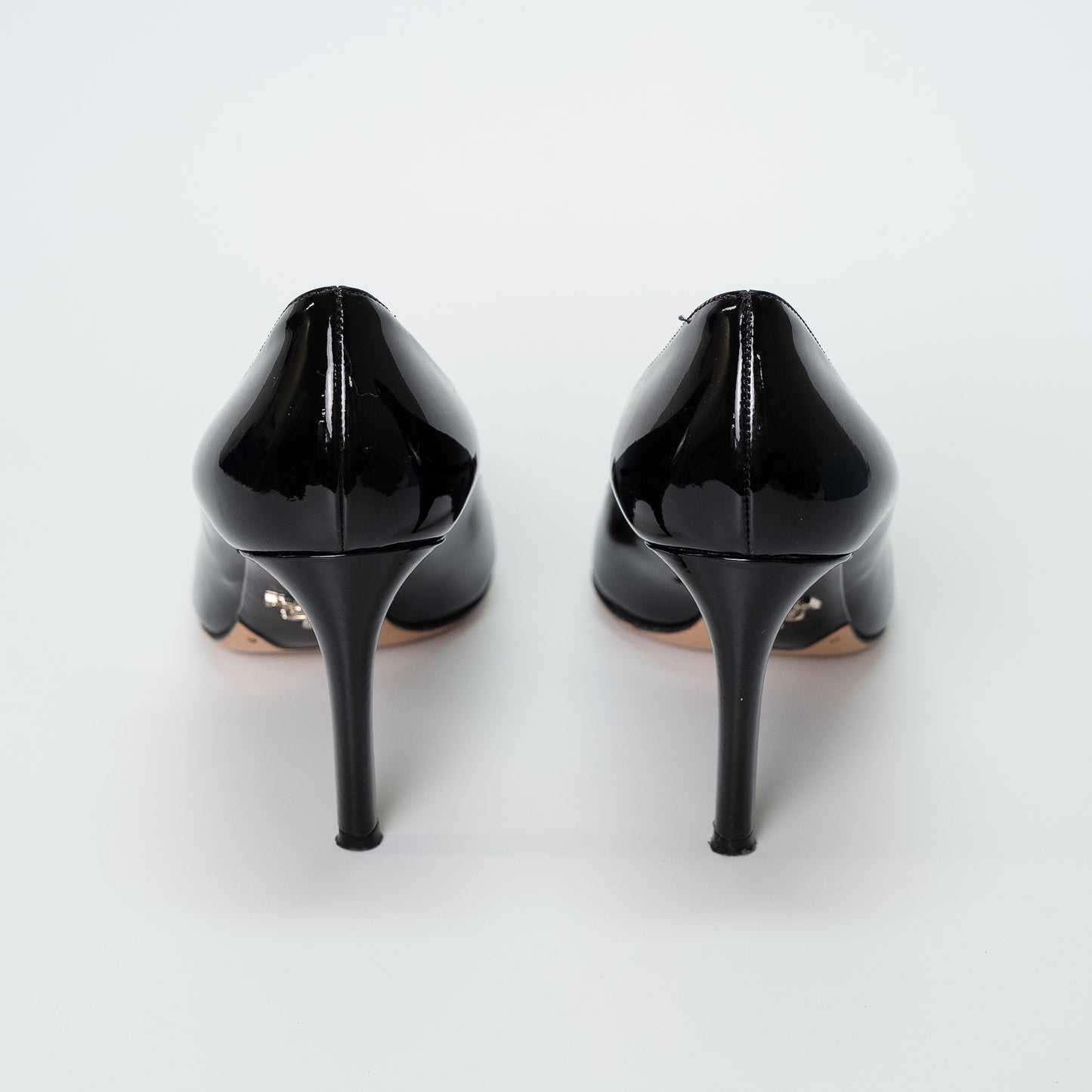 Prada Black Patent Leather Heels