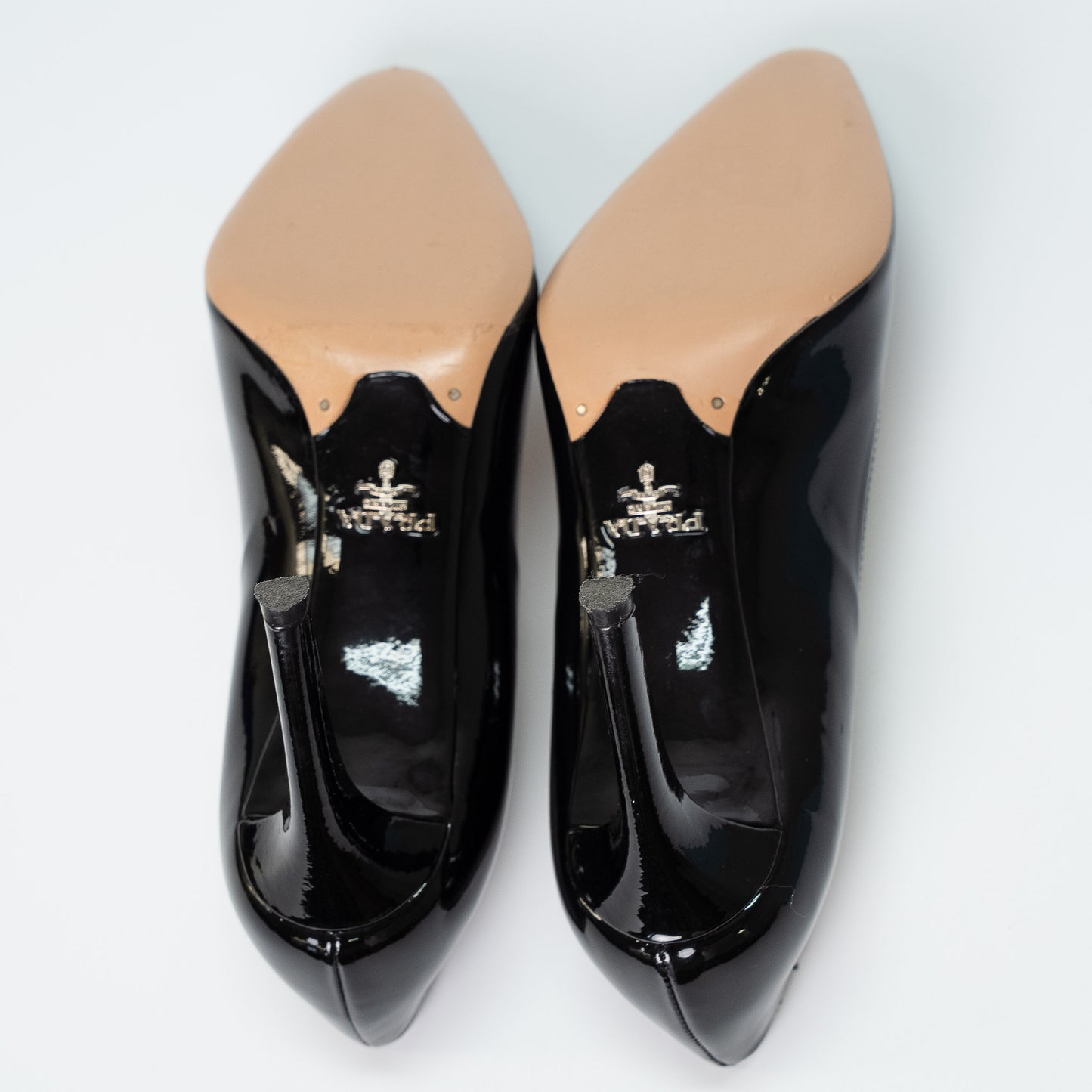 Prada Black Patent Leather Heels