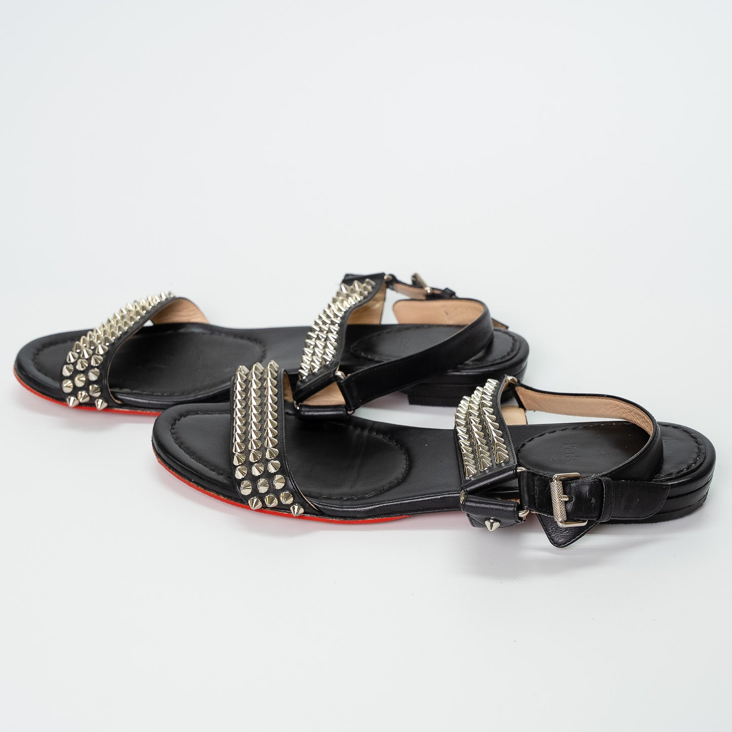 Christian Louboutin Bikee Bike Studded Leather Sandals