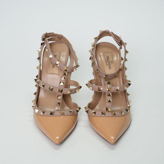 Valentino Garavani Skin Sorbet Patent Rockstud Heels