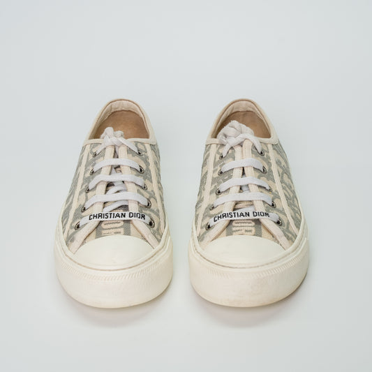 Christian Dior Beige Oblique Canvas Sneakers
