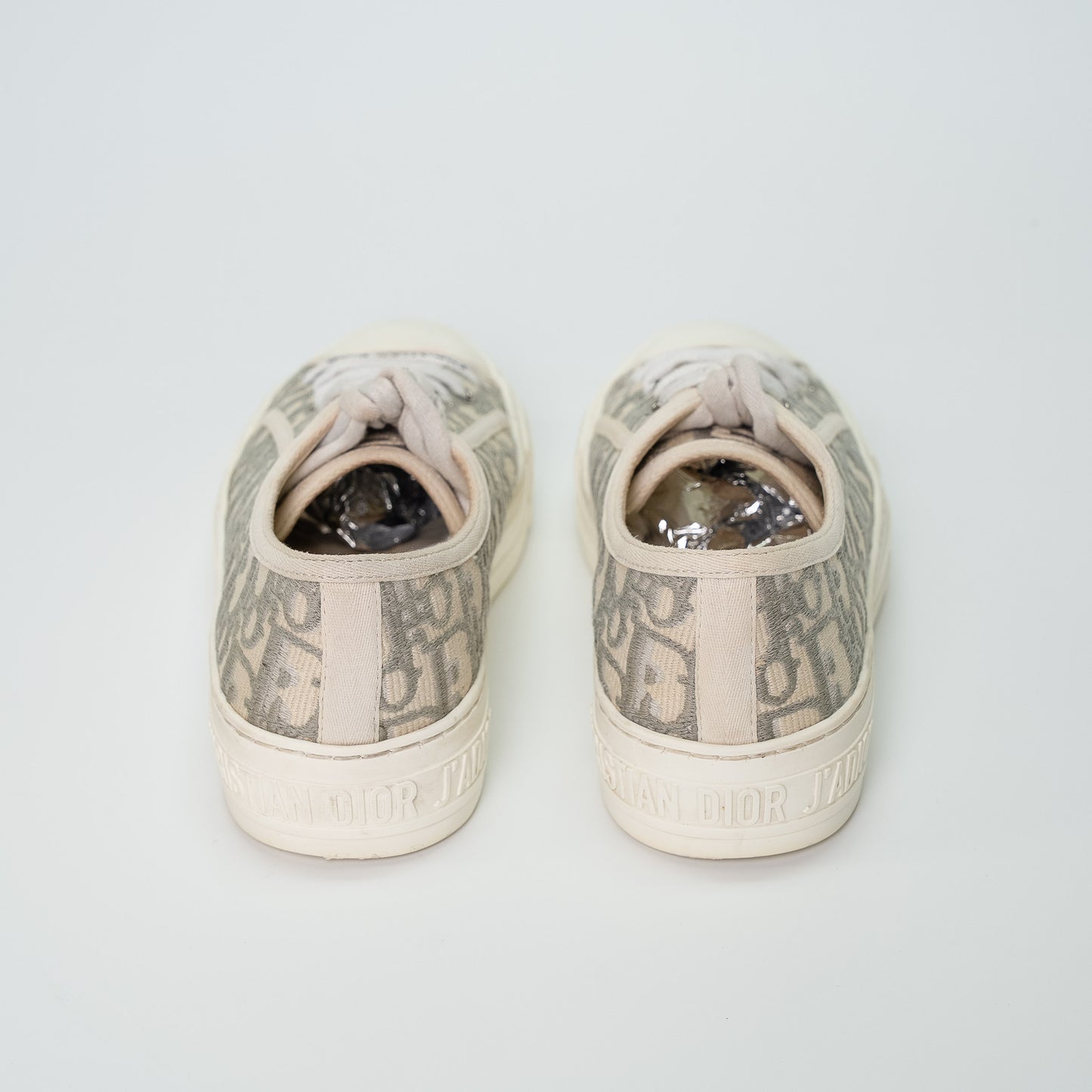 Christian Dior Beige Oblique Canvas Sneakers