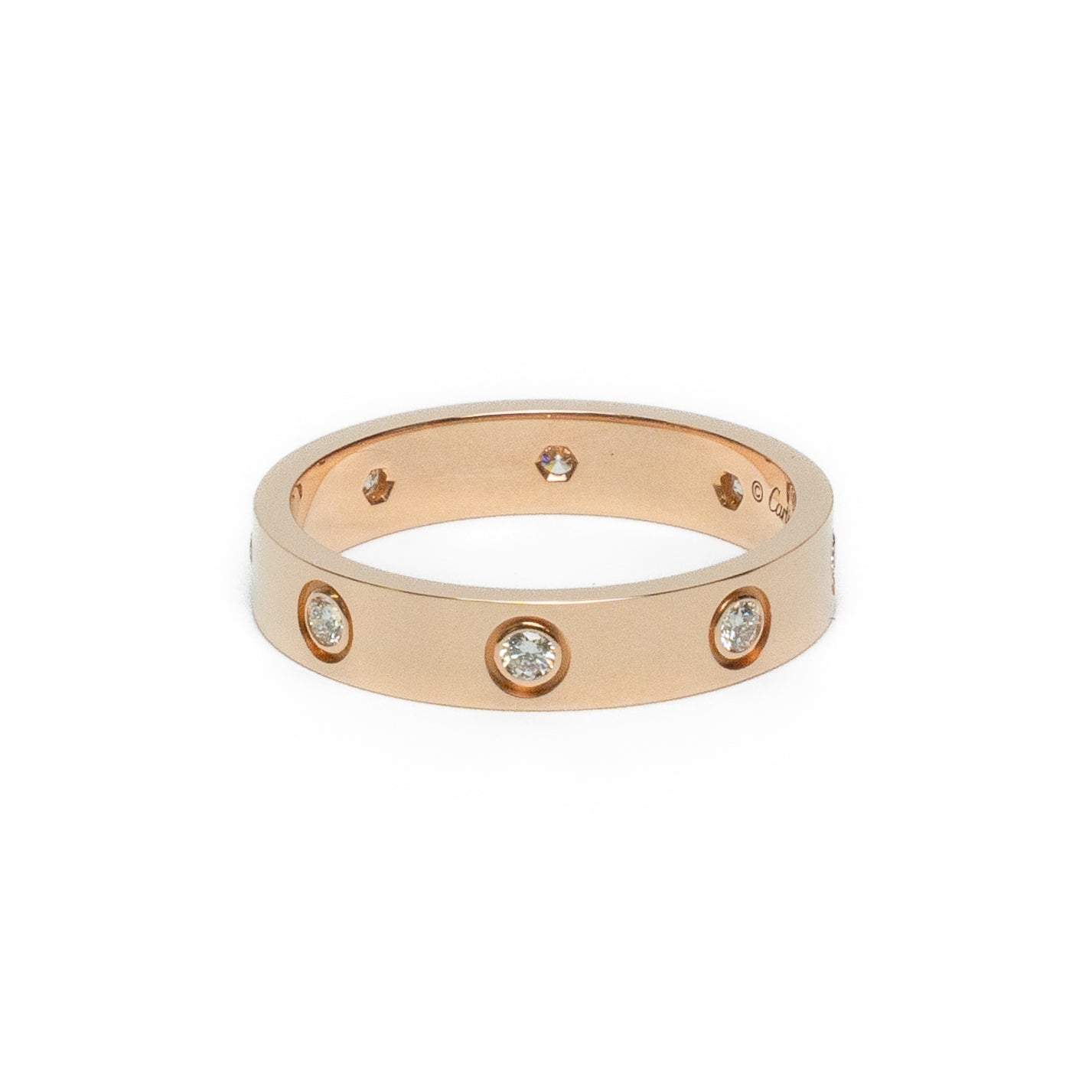 Cartier LOVE 8 Diamond Rose Gold Ring