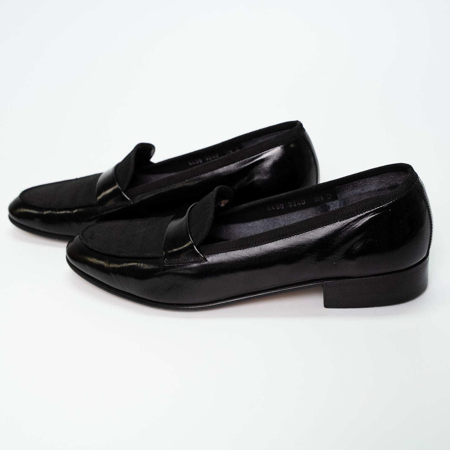Salvatore Ferragamo Black Patent Leather Dress Loafers
