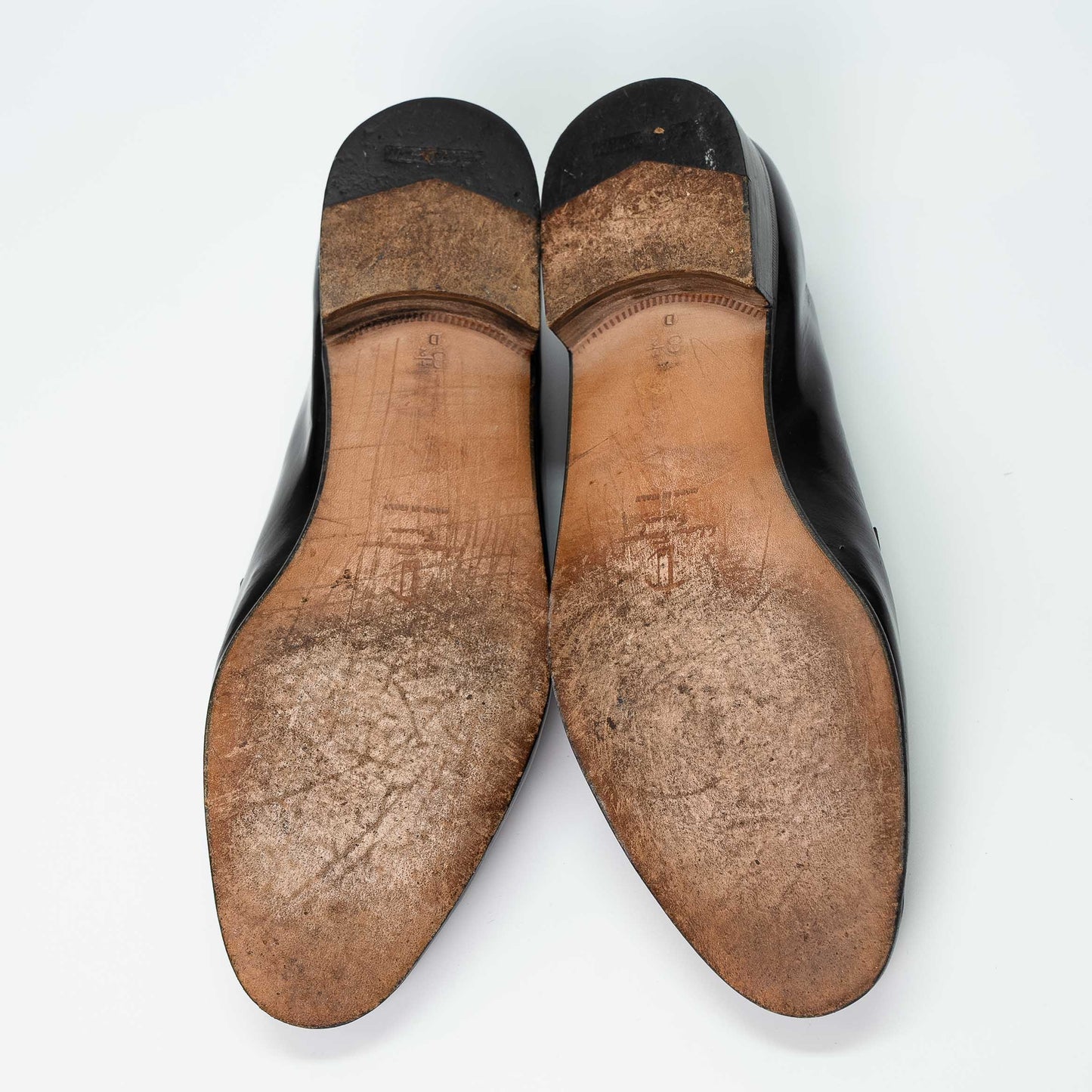 Salvatore Ferragamo Black Patent Leather Dress Loafers