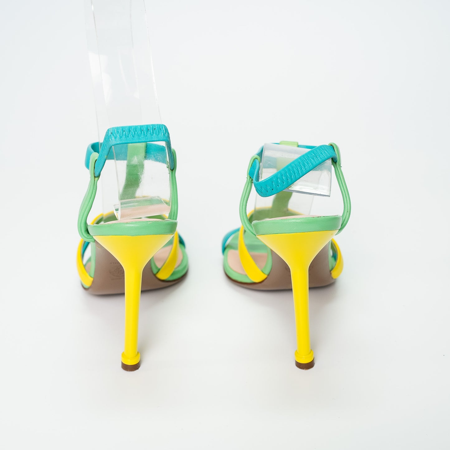 Versace Tri-Colour Leather Sandals