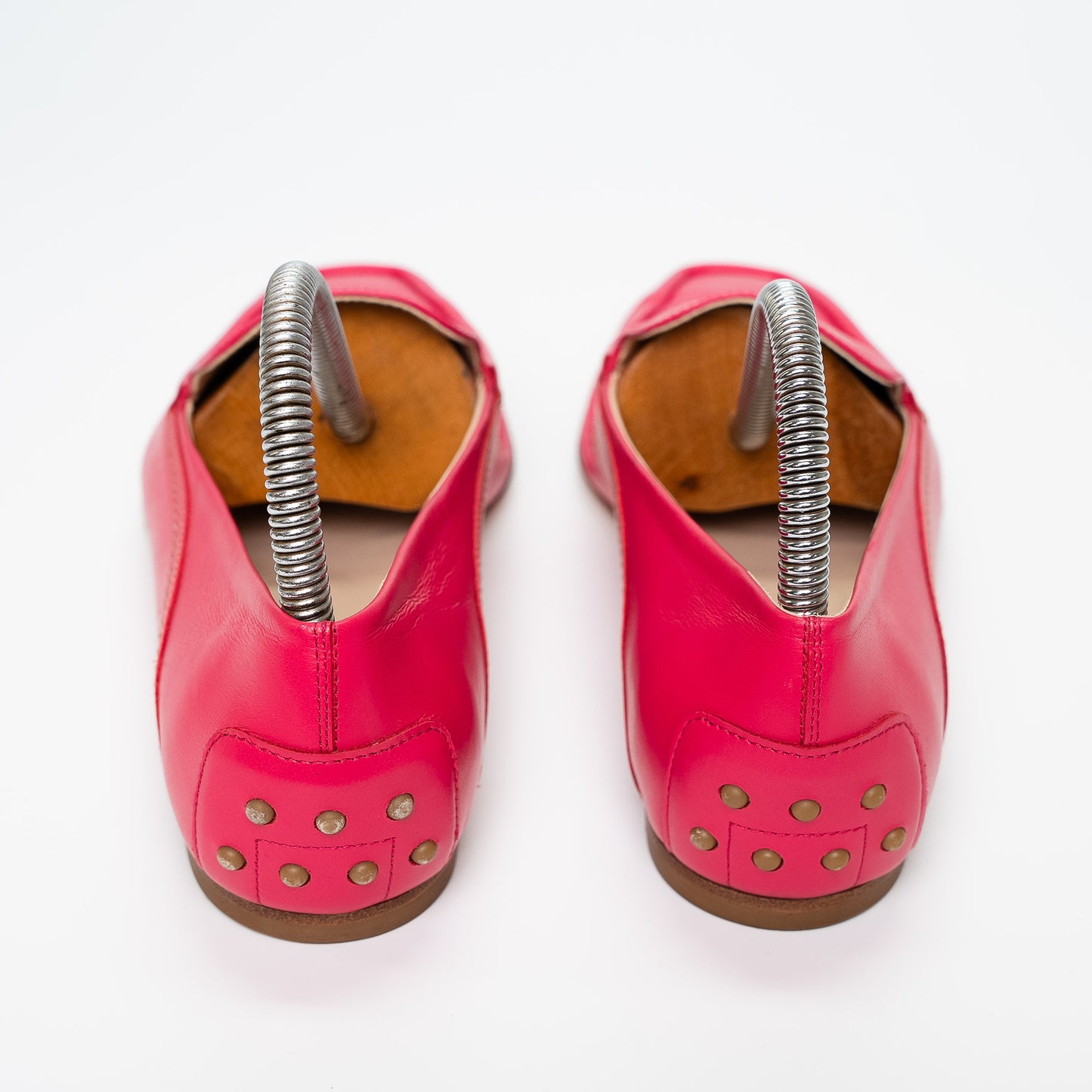 Tod’s Hot Pink Leather Loafers Shoes