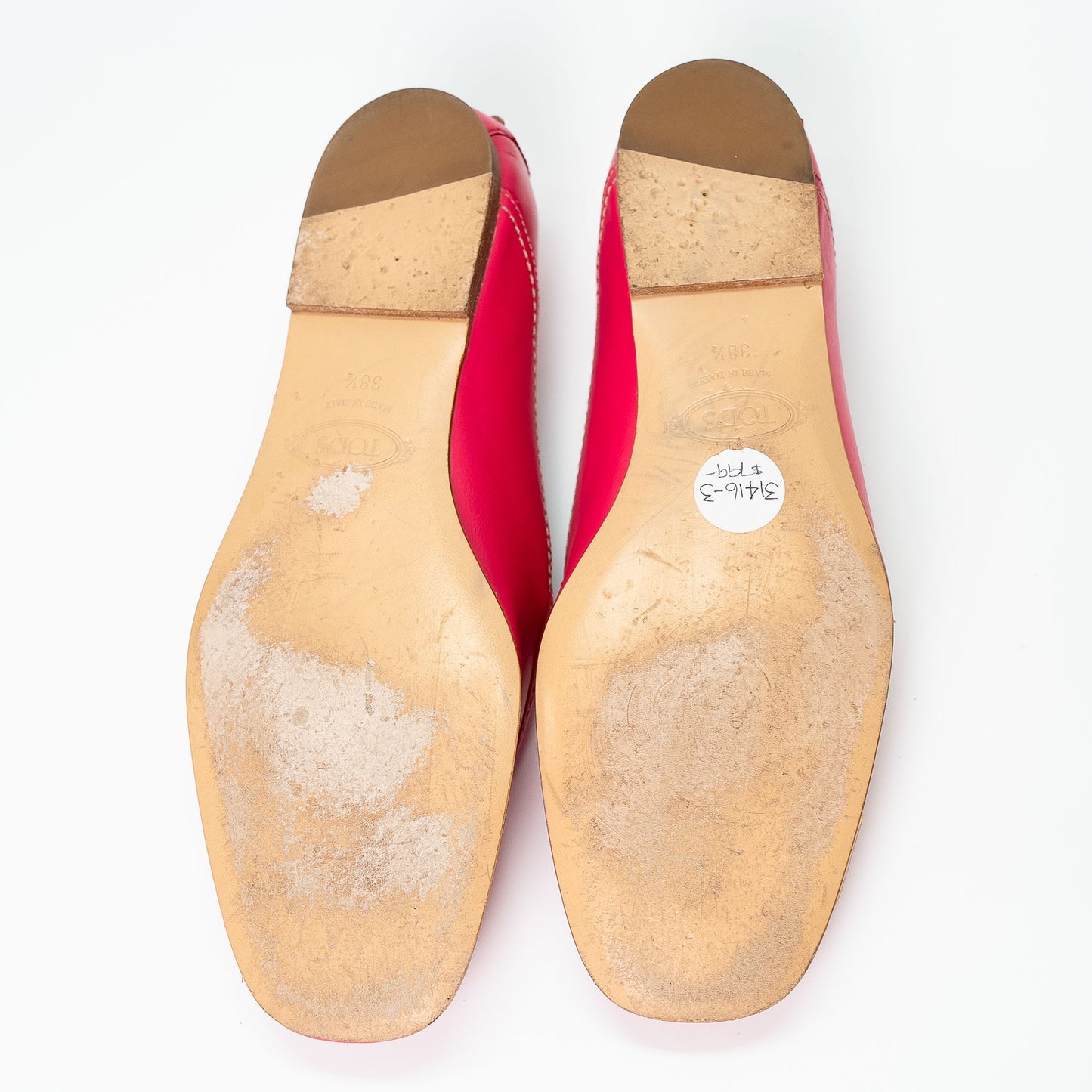 Tod’s Hot Pink Leather Loafers Shoes