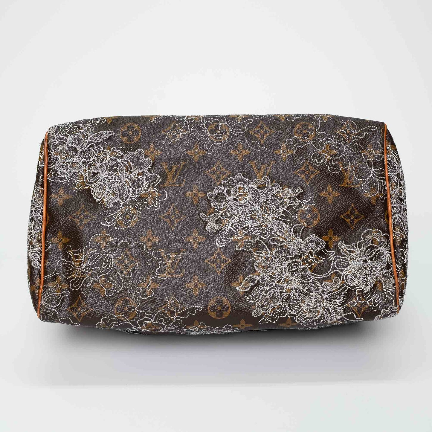 Louis Vuitton Embroidered Monogram Speedy Handbag