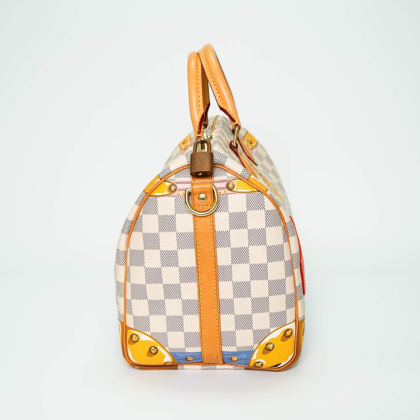 Louis Vuitton Damier Azur Speedy 30 Summer Trunks Handbag