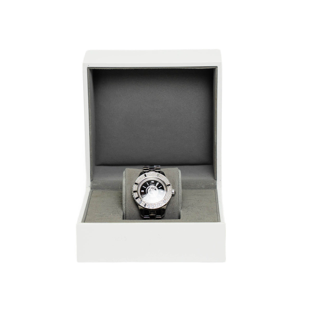 Christian Dior Christal Diamond Black Ceramic Watch