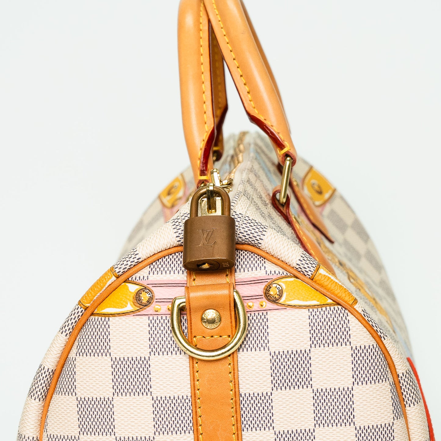 Louis Vuitton Damier Azur Speedy 30 Summer Trunks Handbag