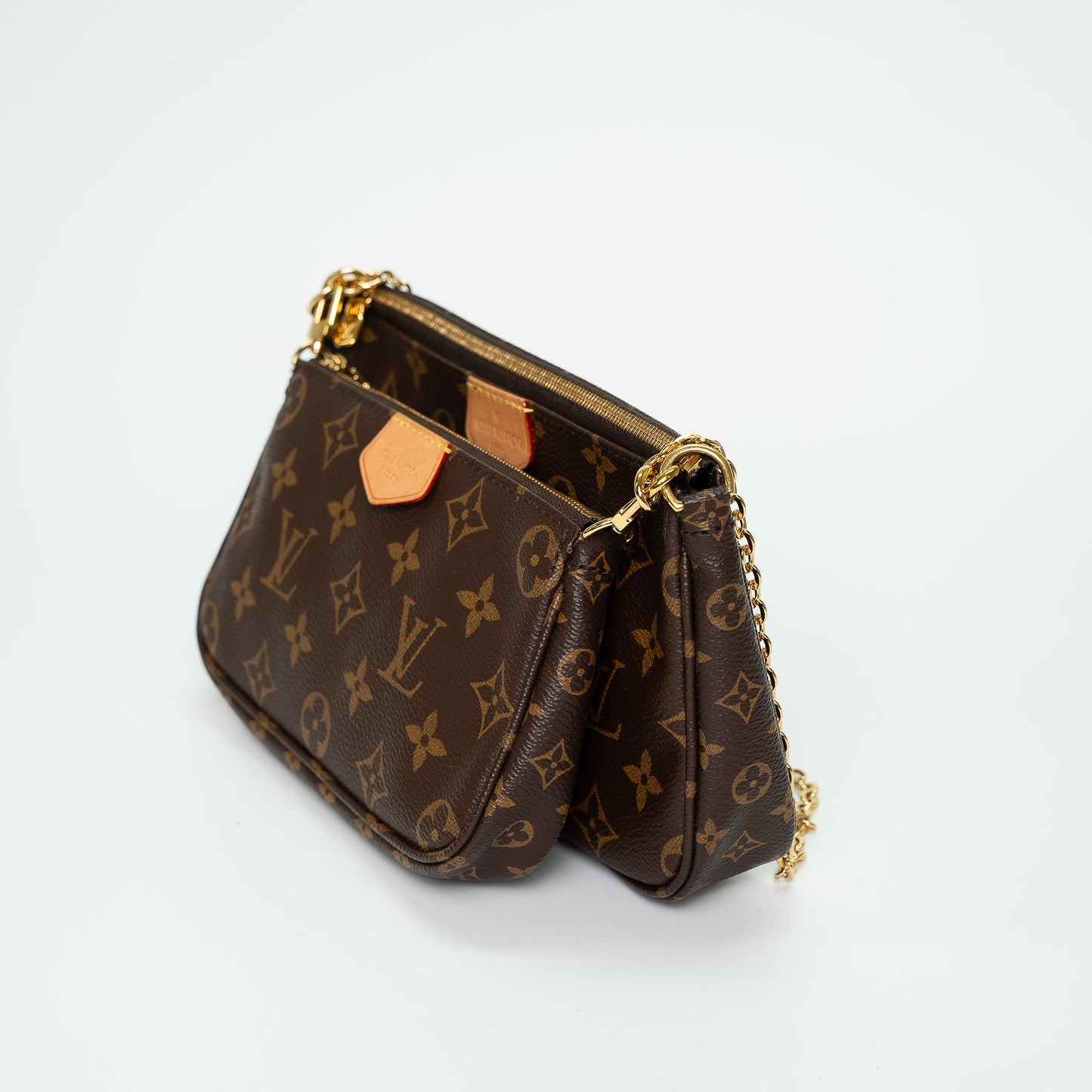 Louis Vuitton Monogram Multi Pochette Accessoires Khaki Strap Handbag