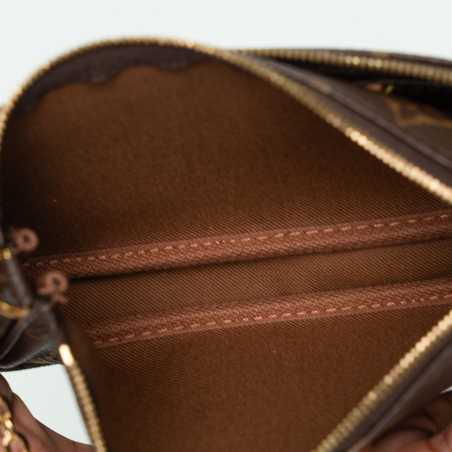 Louis Vuitton Monogram Multi Pochette Accessoires Khaki Strap Handbag