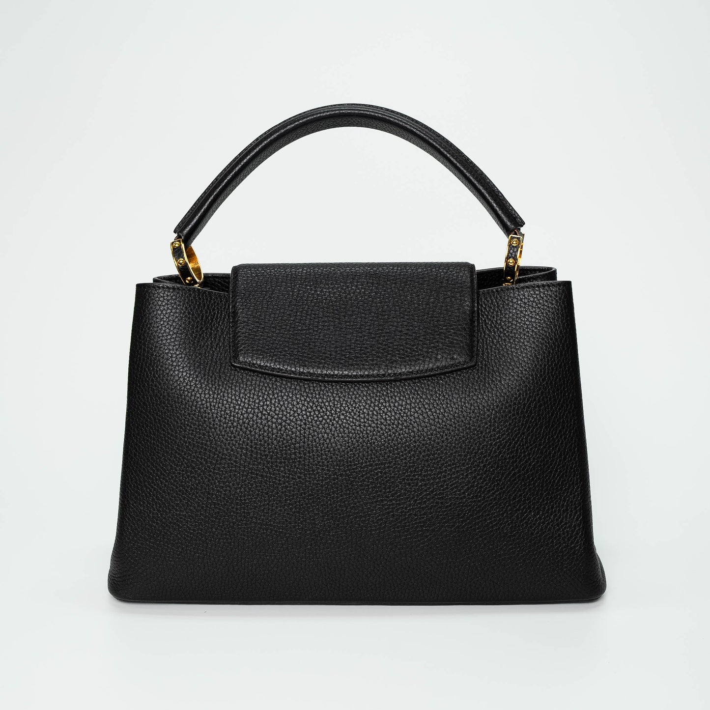 Louis Vuitton Capucines MM Black Leather Handbag