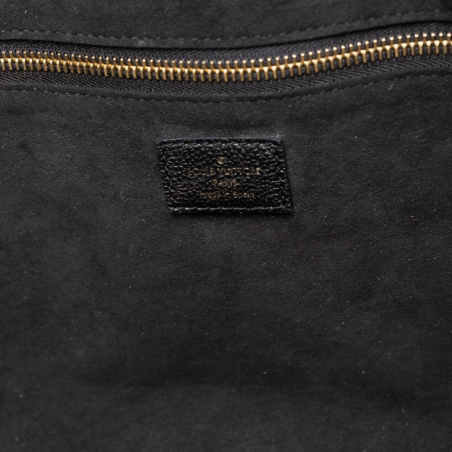 Louis Vuitton Black Beige Monogram Empreinte Neverfull Handbag