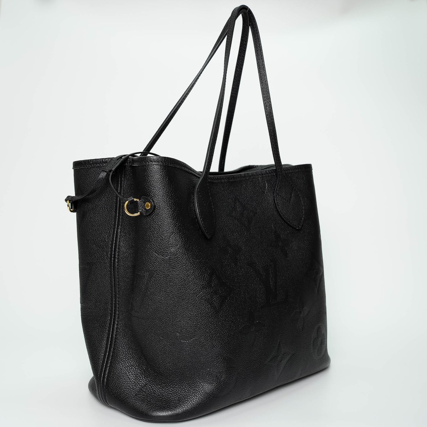 Louis Vuitton Empreinte Neverfull MM Black Handbag
