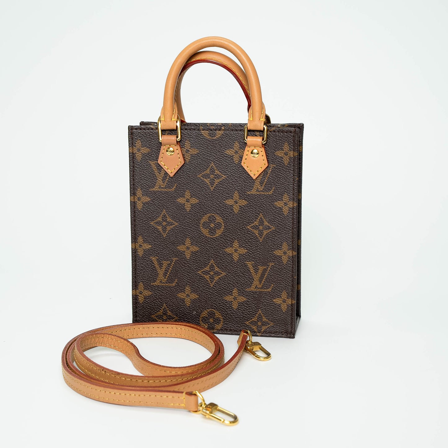 Louis Vuitton Sac Plat Mini Monogram Crossbody Bag