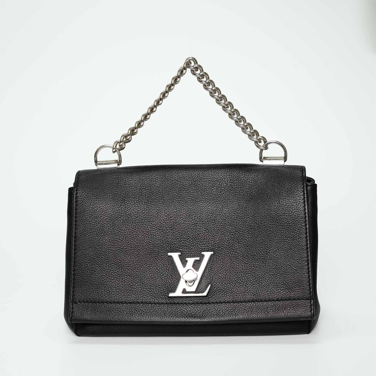 Louis Vuitton Lockme II BB Black Leather Handbag