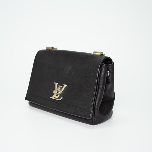 Louis Vuitton Lockme II BB Black Leather Handbag