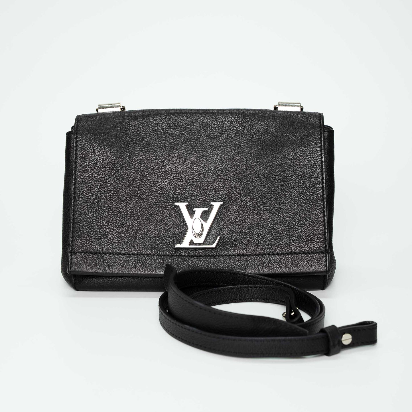 Louis Vuitton Lockme II BB Black Leather Handbag