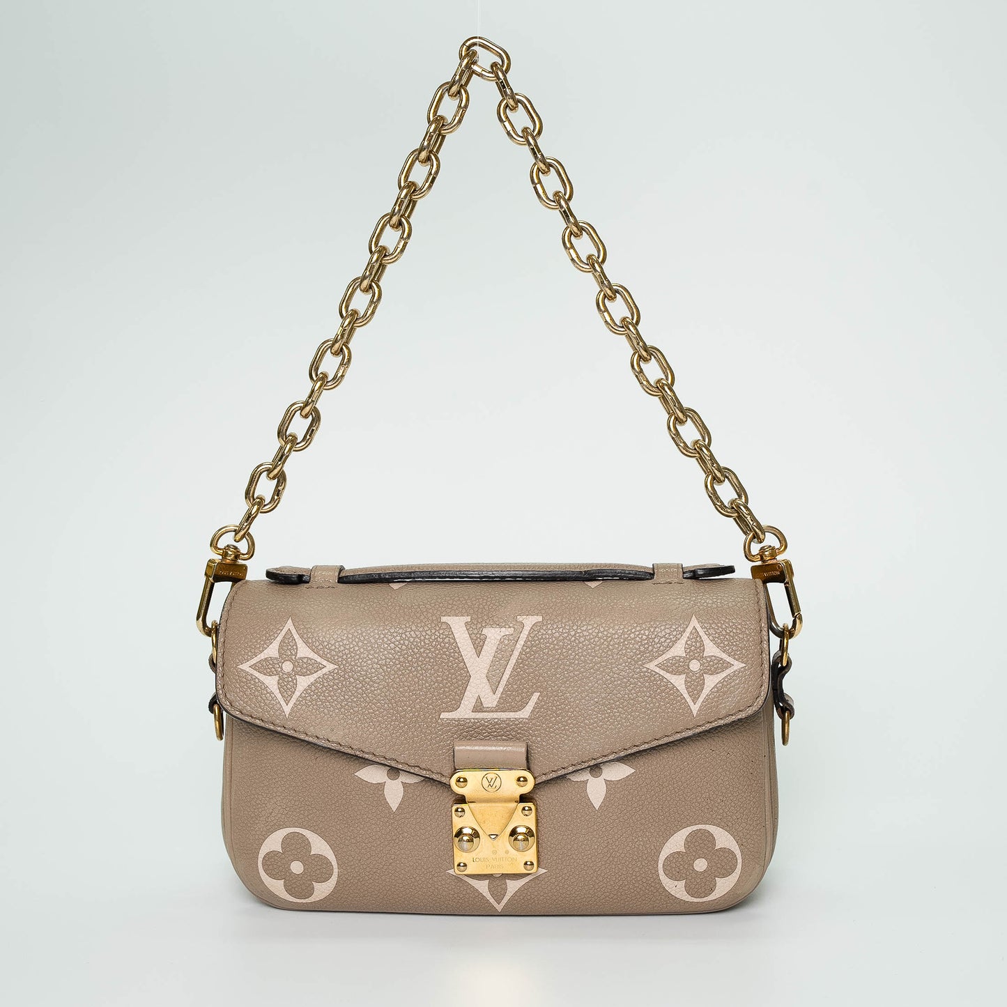 Louis Vuitton Pochette Métis East West Tourterelle Monogram Empreinte Handbag