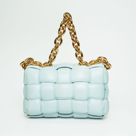 Bottega Veneta Padded Cassette Leather Chain Shoulder Bag