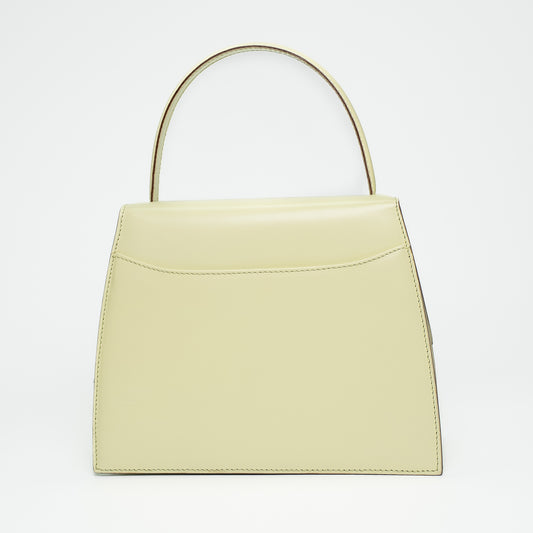 Celine Cream Leather Top Handle Bag