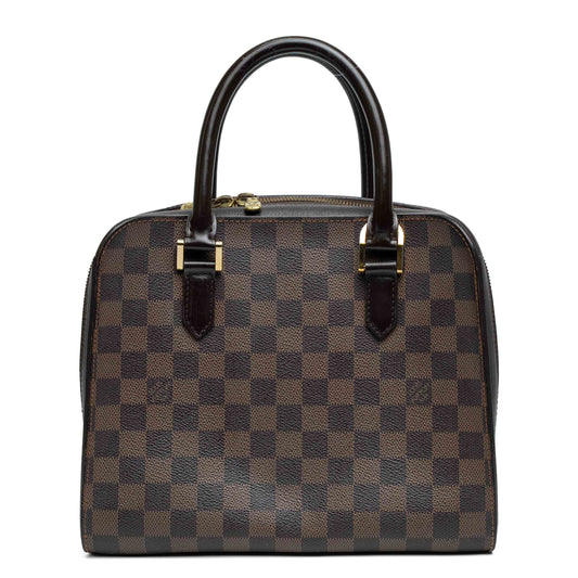 Louis Vuitton Triana Damier Ebene Leather Handbag