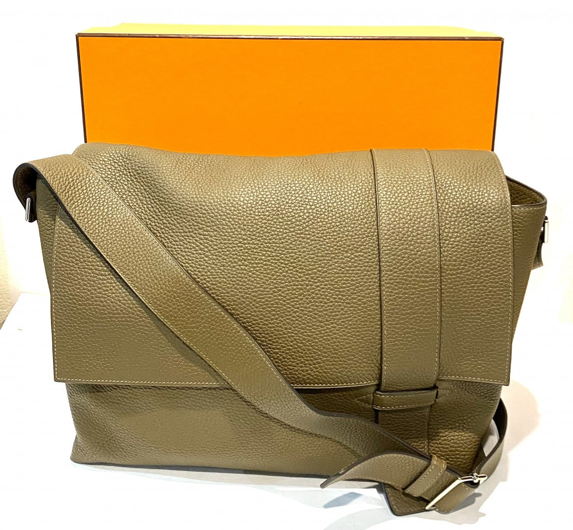 Hermes Clemence Alfred 35 Messenger Bag image 0