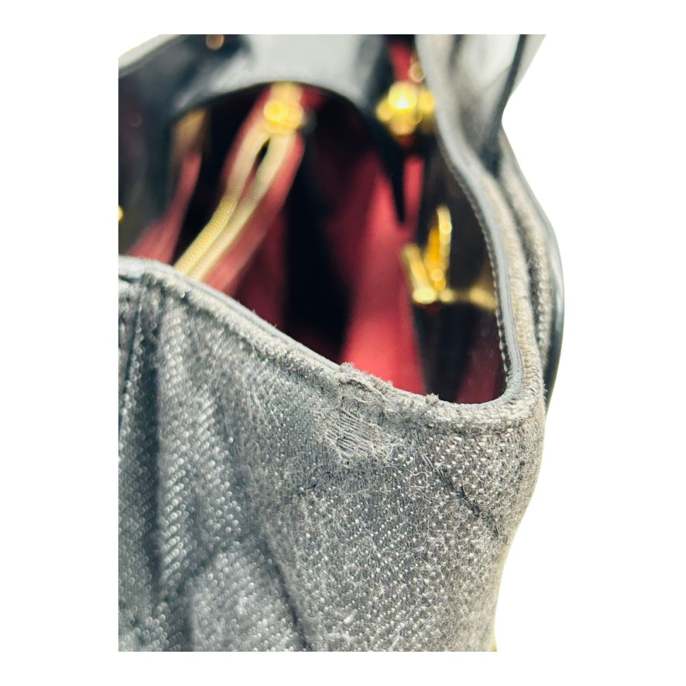 Chanel Denim Calfskin Quilted Tote image 4
