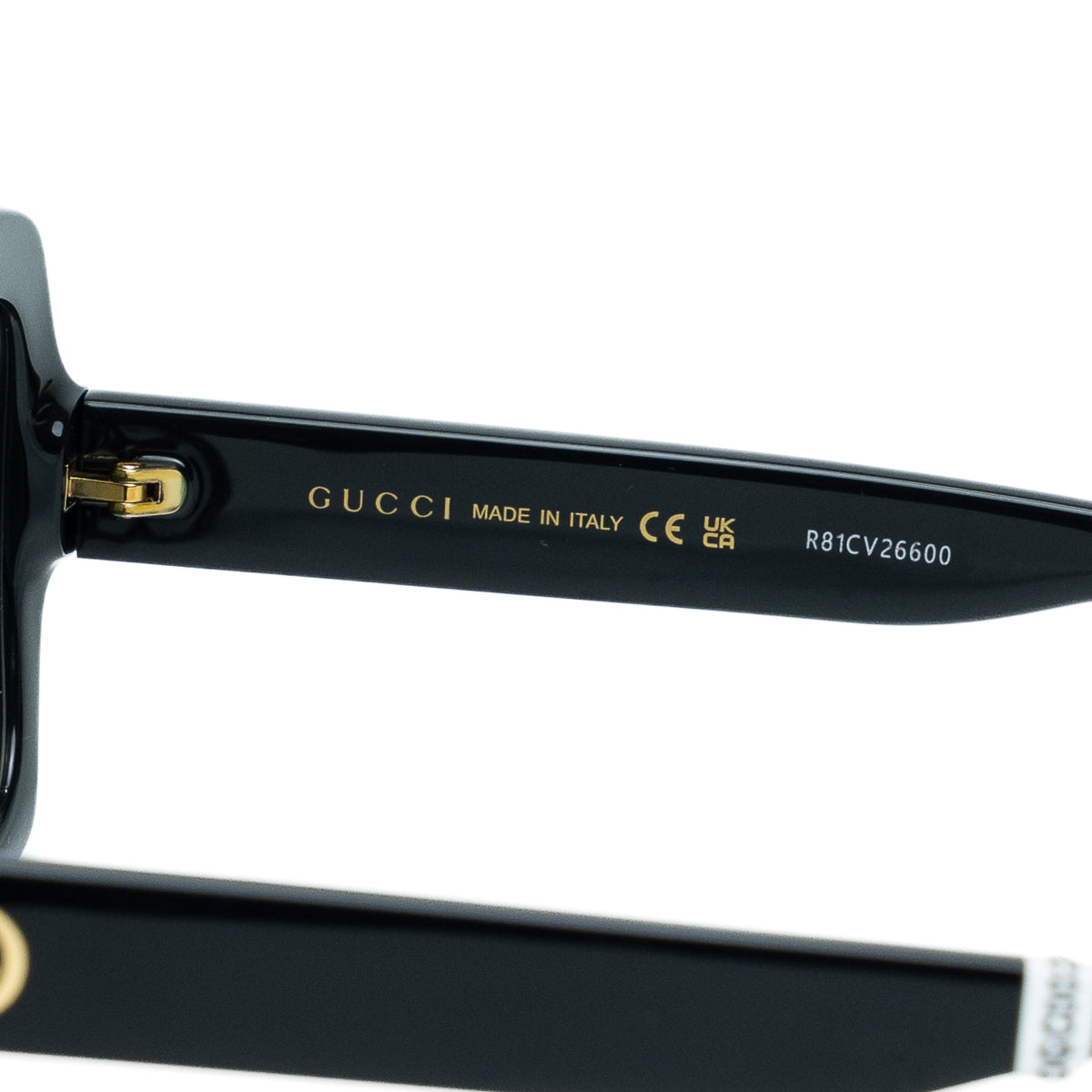 Gucci GG1337S Black Oversized Logo Sunglasses