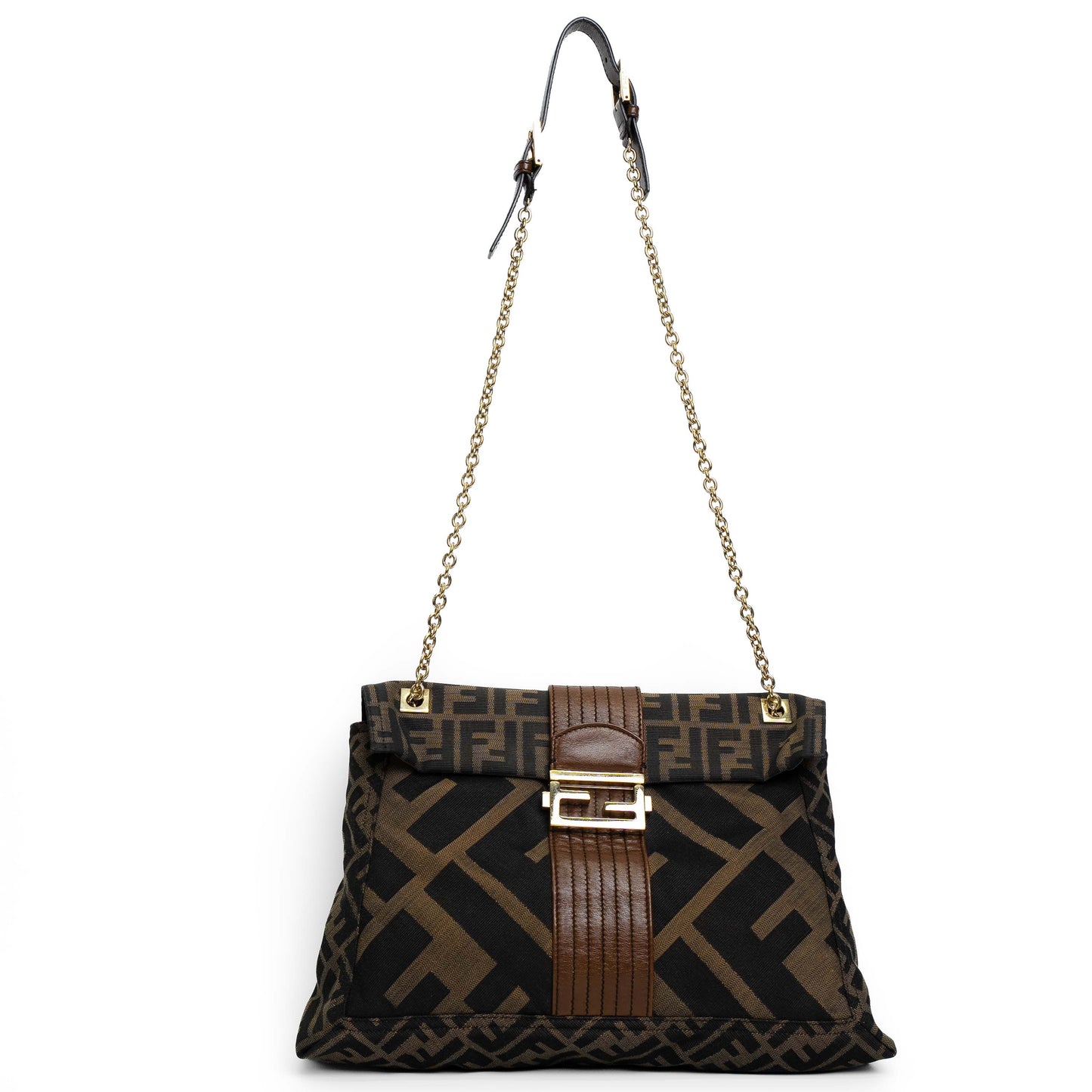 Fendi Tobacco Zucca Maxi Baguette Bag