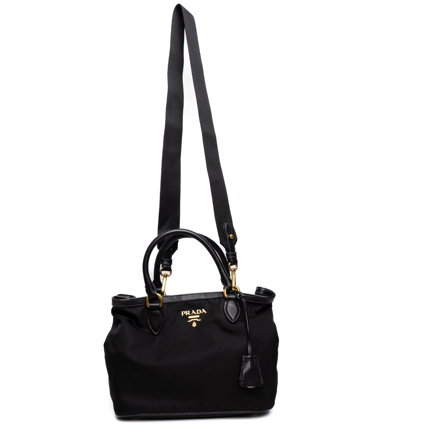 Prada Tessuto Nylon Black Tote Bag