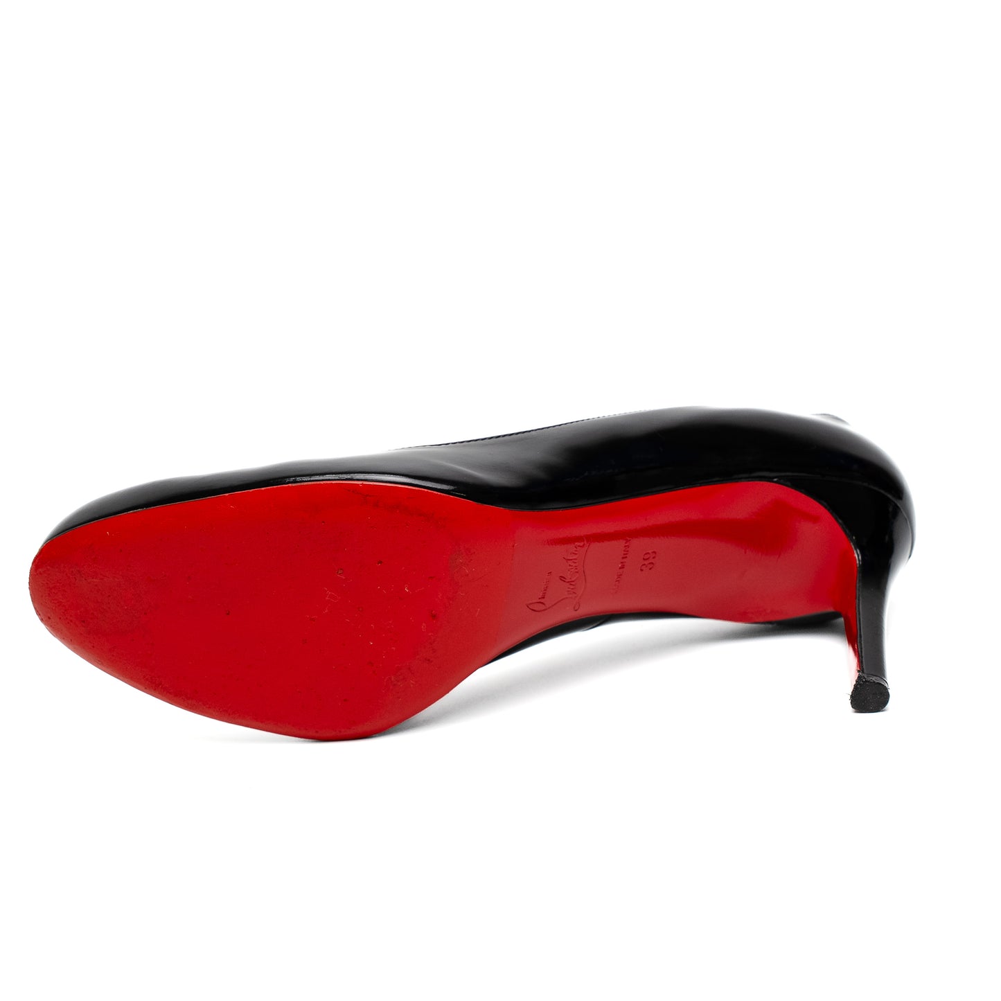Christian Louboutin Black Patent Simple Heels