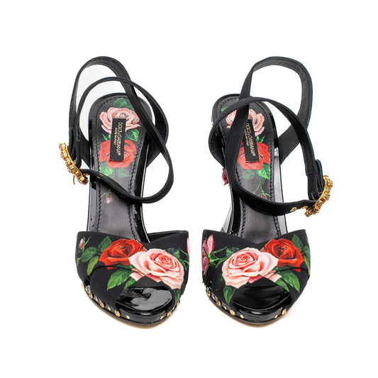 Dolce & Gabbana Floral Rose Heels