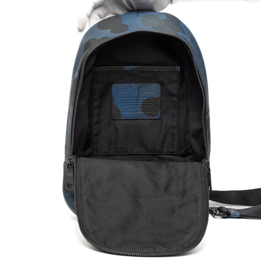 Coach Blue Camo Campus Backpack