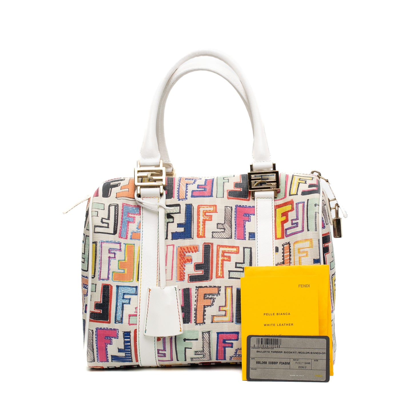 Fendi Multicolour Zucca Boston Bag